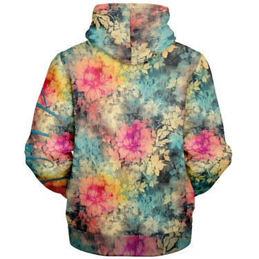 Chokefish™ Microfleece Zip-Up Hoodie Acid-Wash Colors-009